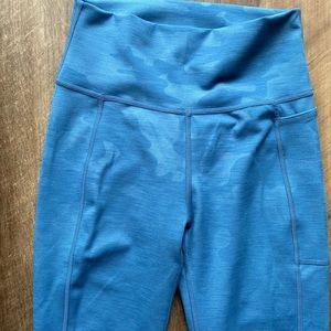 Sweaty betty blue super sculpt 7/8 length